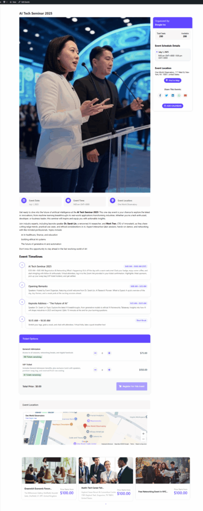How to Create a Seminar Booking System Using WordPress Event Booking Plugin 11