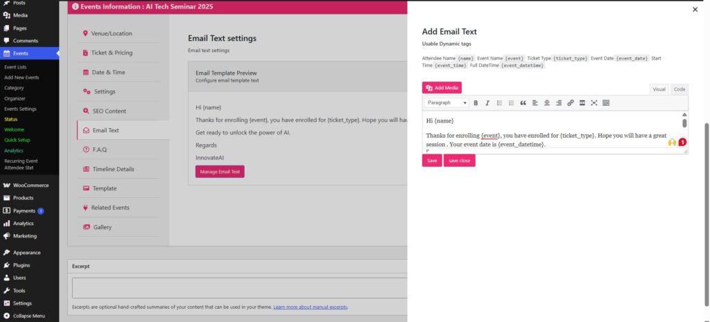 How to Create a Seminar Booking System Using WordPress Event Booking Plugin 8
