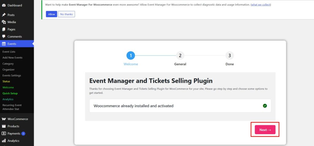 woocommerce installed