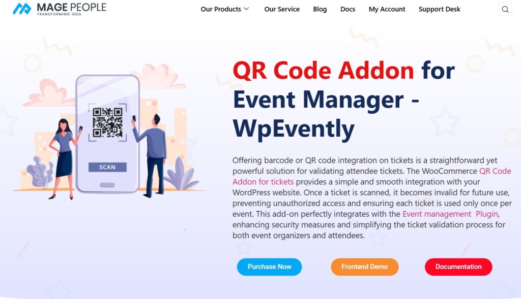 How to set up a QR code addon for an event? 72