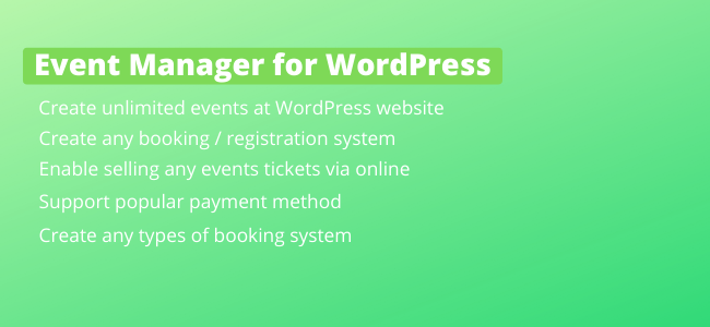 The Best Event Manager Plugin for WordPress 1