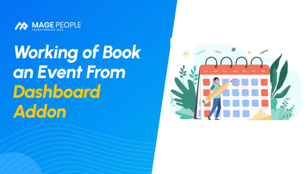 Working of Book an Event From Dashboard Addon