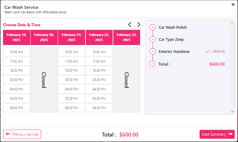 Online Service Booking System & Reservation Plugin – WpBookingly 3
