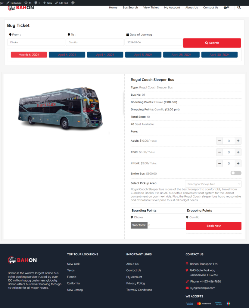 Create A Multipurpose Ticket Booking System for Bus, Train, Ferry, Boat, and Shuttle 36