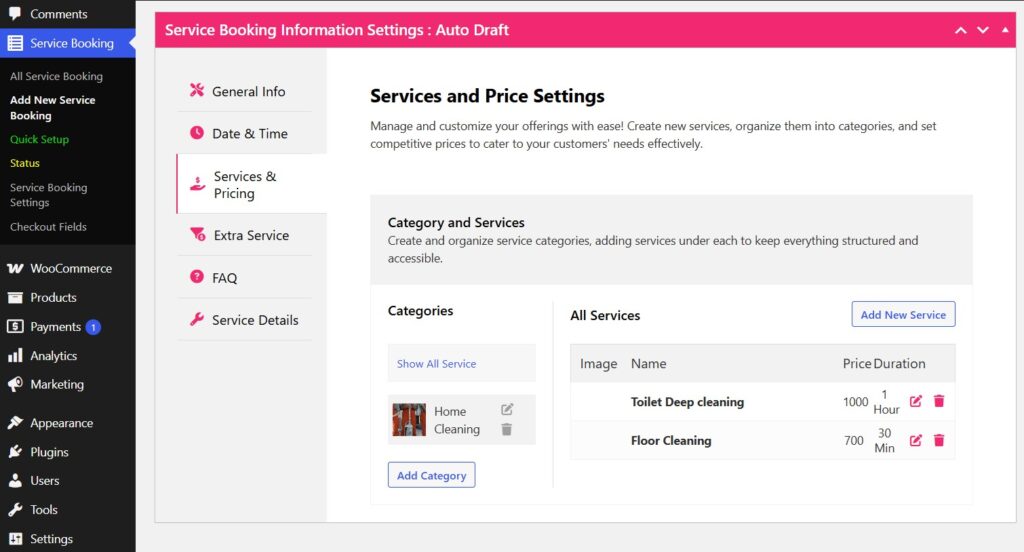 How To Create Cleaning Service Booking Using WordPress Plugin 9