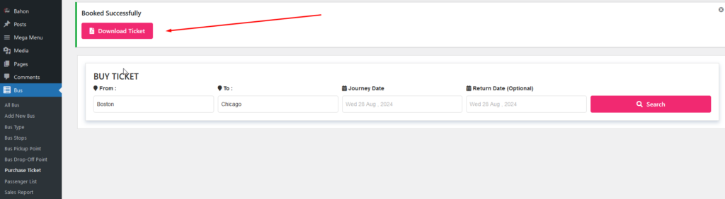 How to Create Bus Booking Website using WordPress Bus Booking Plugin 28