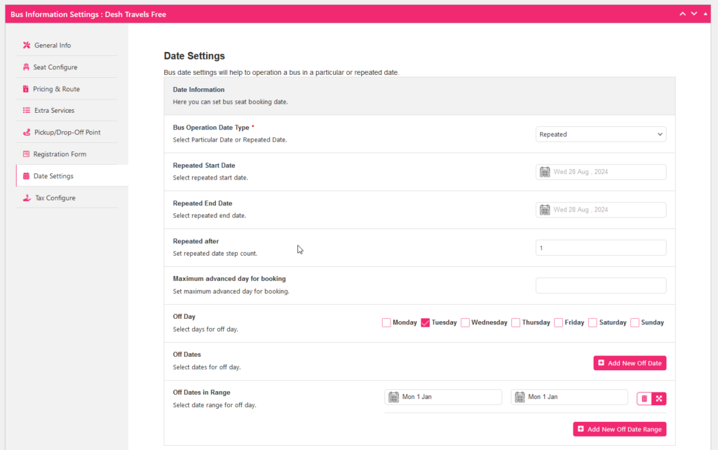 How to Create Bus Booking Website using WordPress Bus Booking Plugin 21