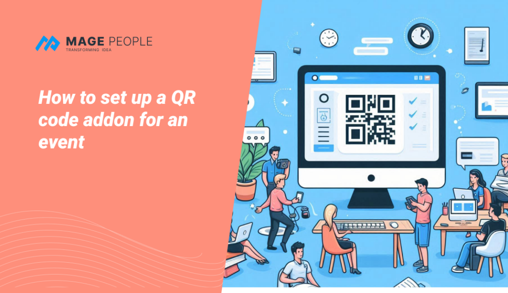How to set up a QR code addon for an event?