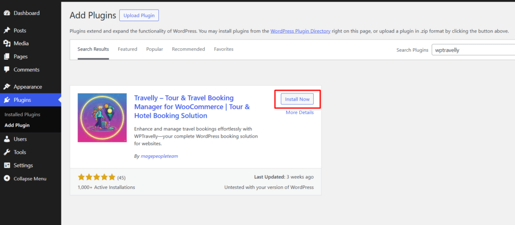 install wptravelly