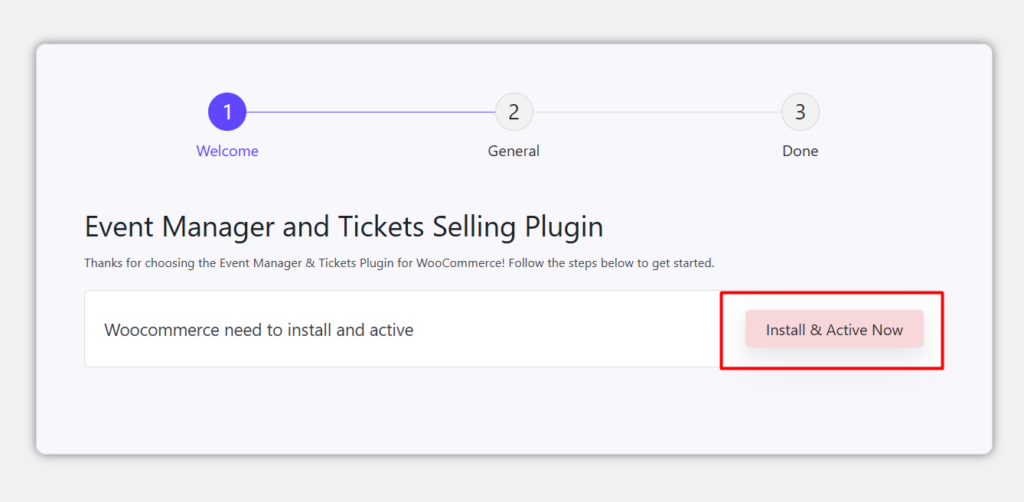 Install and activate WooCommerce
