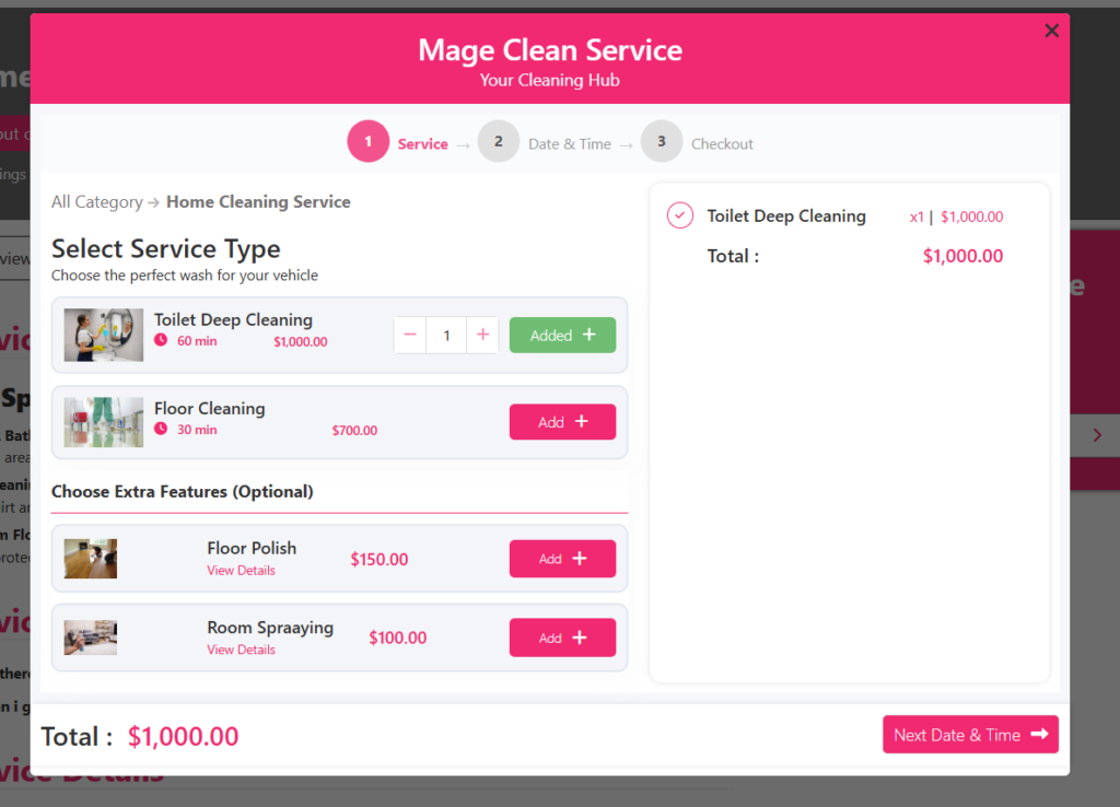 How To Create Cleaning Service Booking Using WordPress Plugin 19