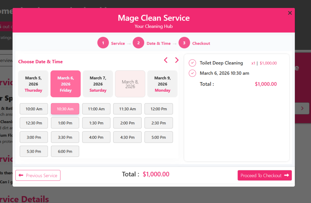 How To Create Cleaning Service Booking Using WordPress Plugin 20
