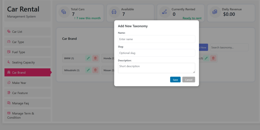How to use a car rental plugin for WordPress in 2026 1