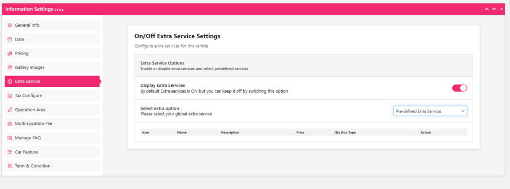 extra service