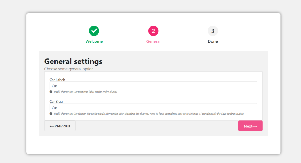 General Settings