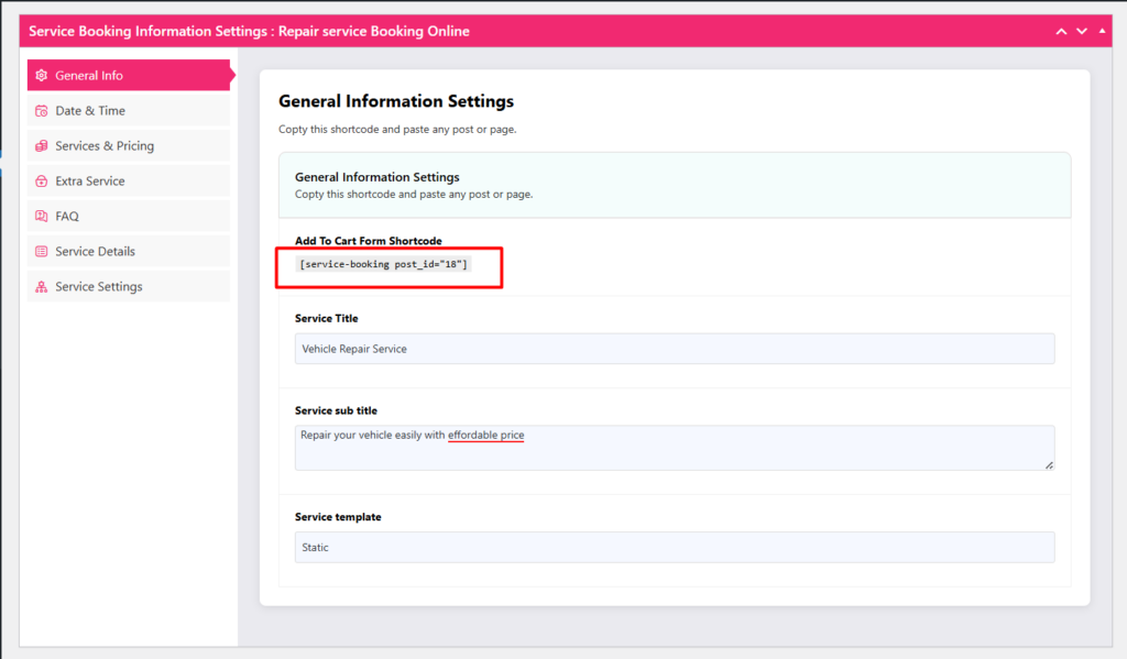 How to use WordPress Repair Service Booking plugin? 12