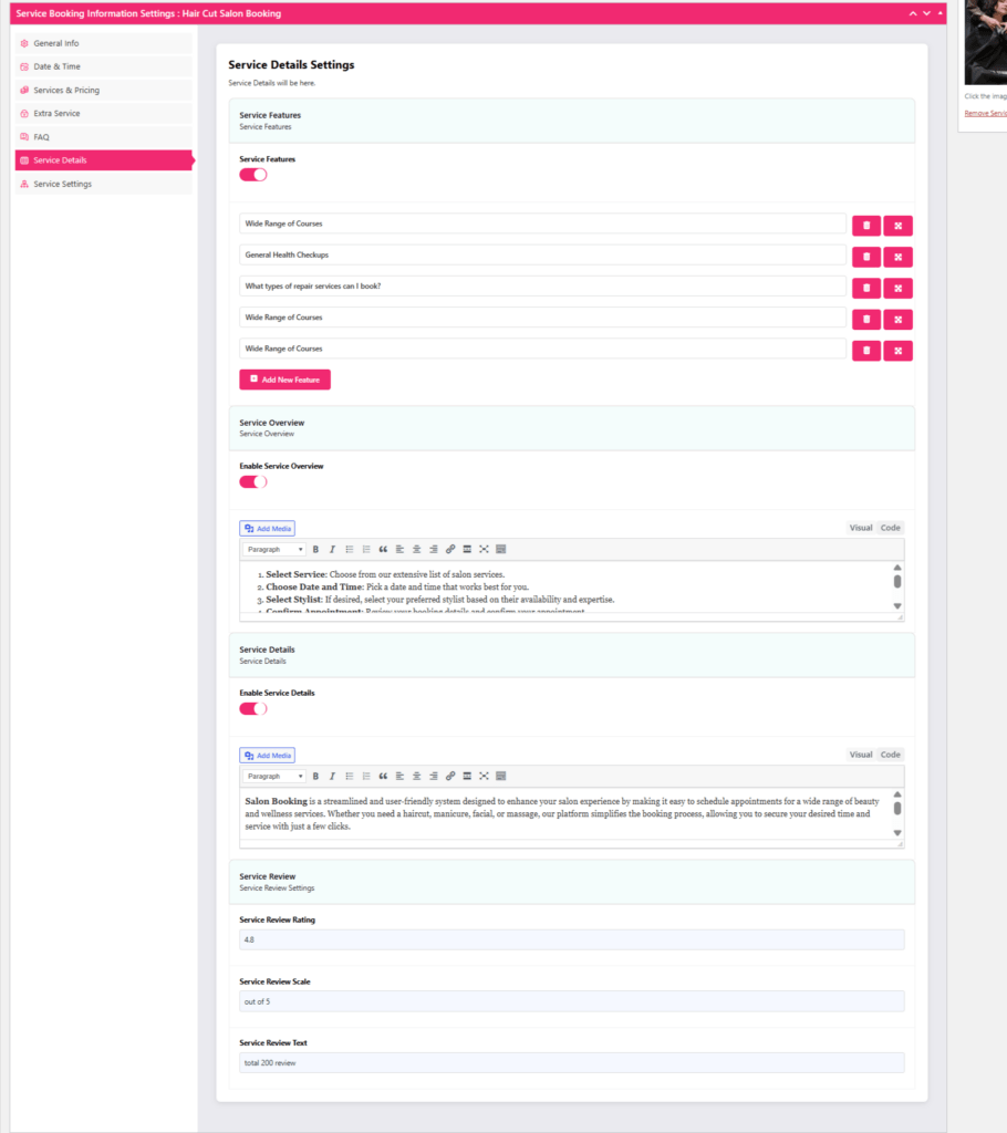 How to Make Salon website using WordPress Salon Booking Plugin 12
