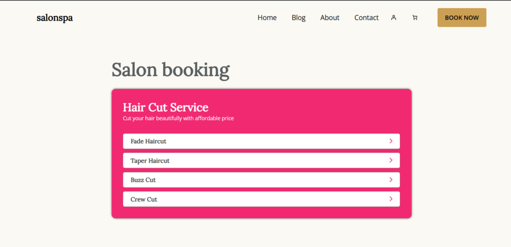 How to Make Salon website using WordPress Salon Booking Plugin 19