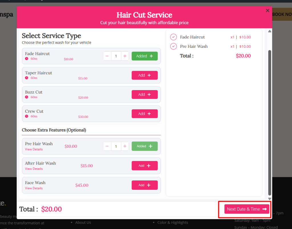 How to Make Salon website using WordPress Salon Booking Plugin 20