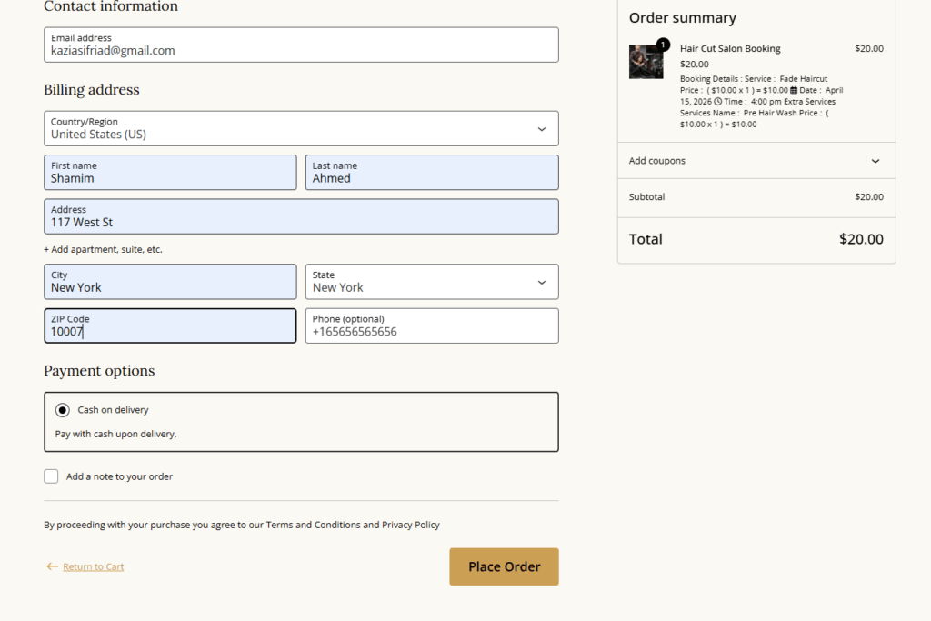 How to Make Salon website using WordPress Salon Booking Plugin 22