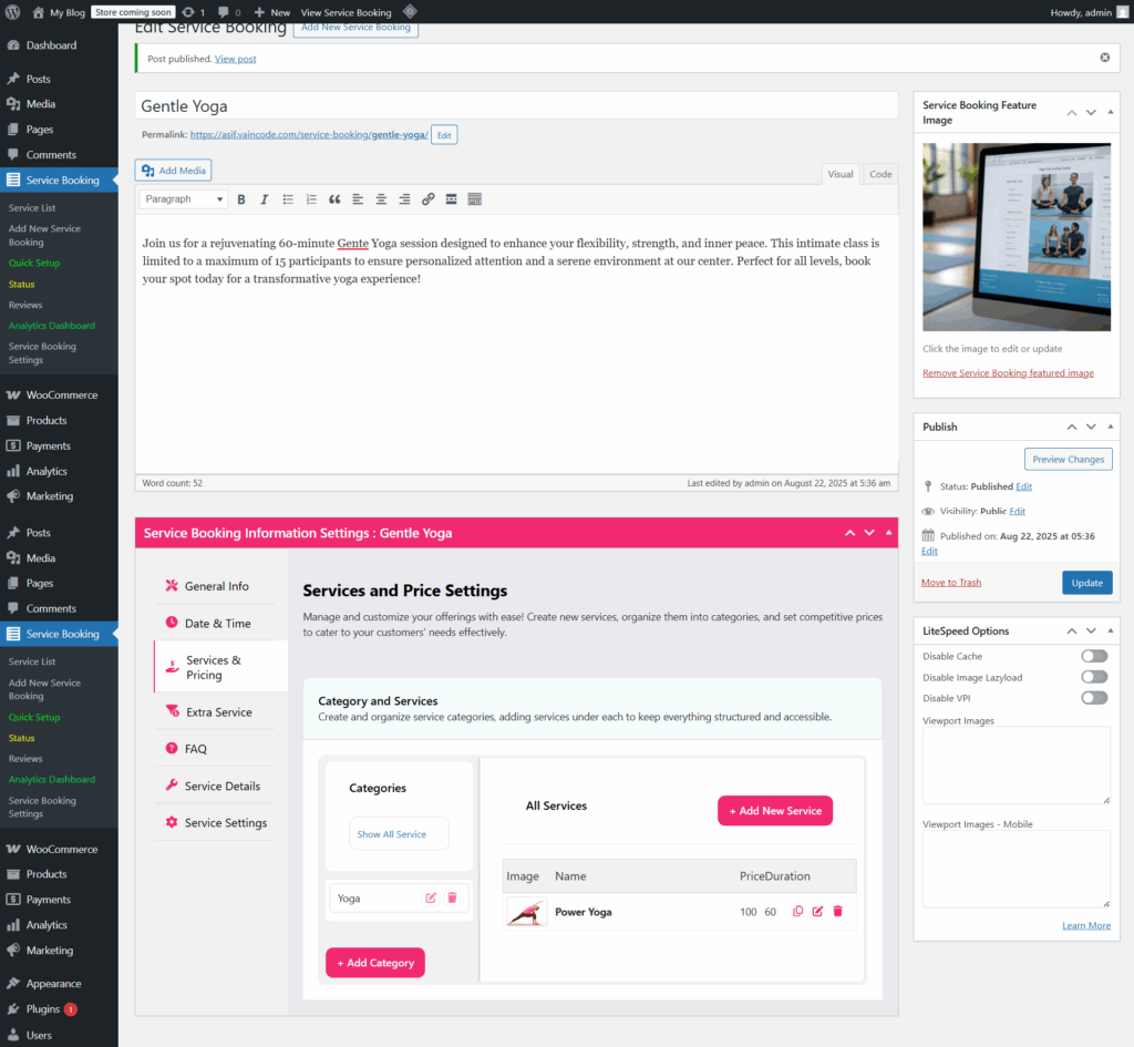 Create Your Own Yoga Class Booking System with WordPress & WpBookingly 1