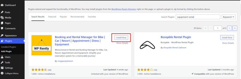 How to Create an Equipment Rental Website Using WordPress with WpRently 1