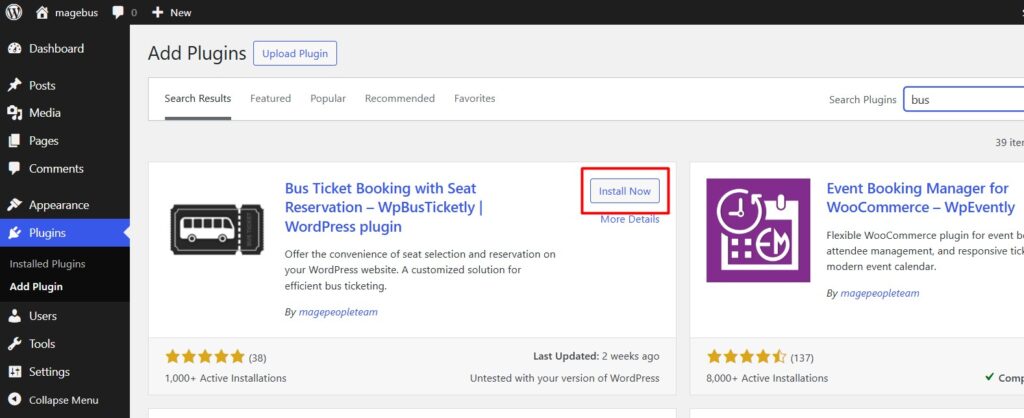 How to Set Up Bus Seat Plan Rotation in WpBusTicketly PRO 1