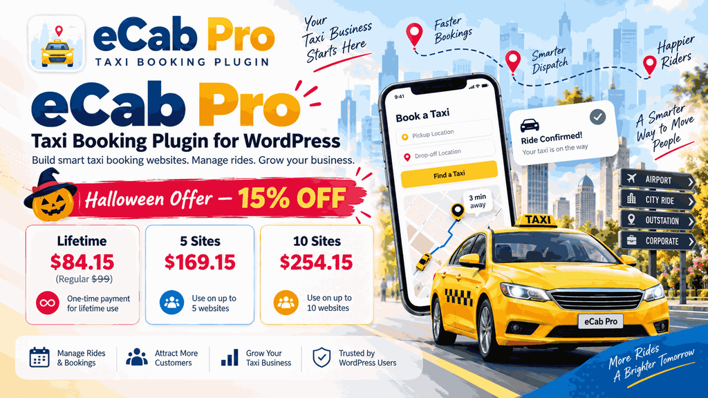 eCab Taxi Booking Plugin