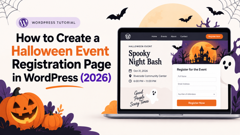 How to Create a Halloween Event Registration Page in WordPress (2026)