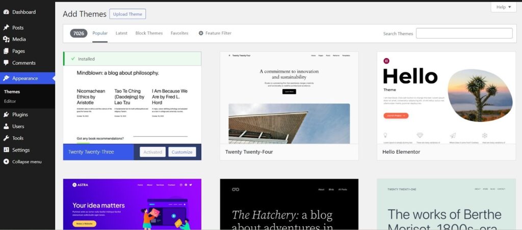 add themes