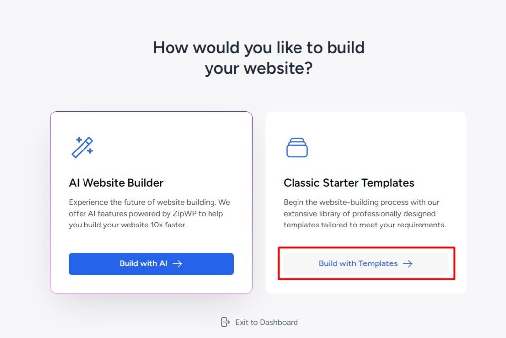build with templates
