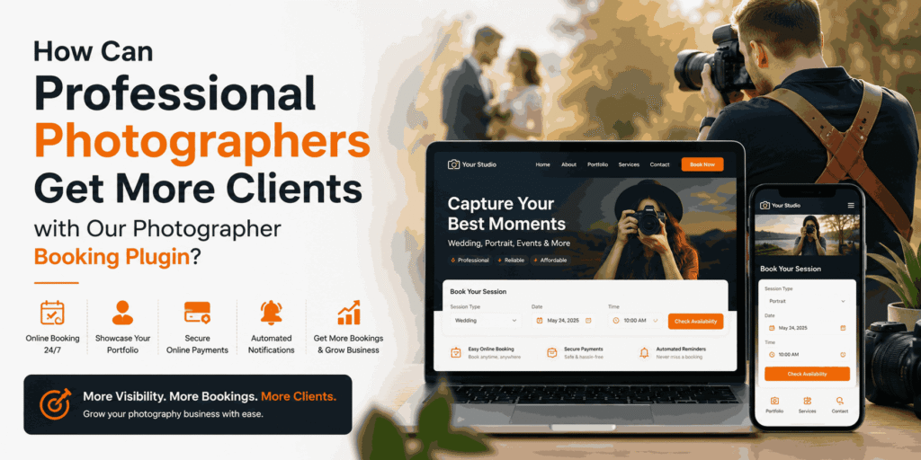 How Can Professional Photographers Get More Clients with Our Photographer Booking Plugin?