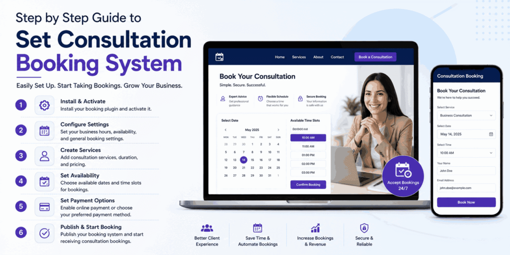 Step by step guide to set Consultation Booking System