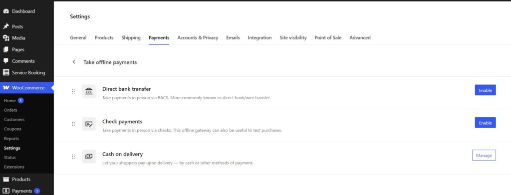 woocommerce payments