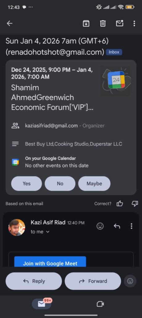 finally meet link from mail