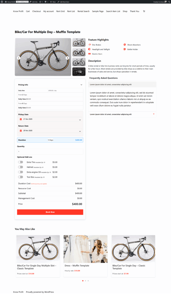 How to Add Multi-Day Price Saver Addon to Rental Business using WpRently 5