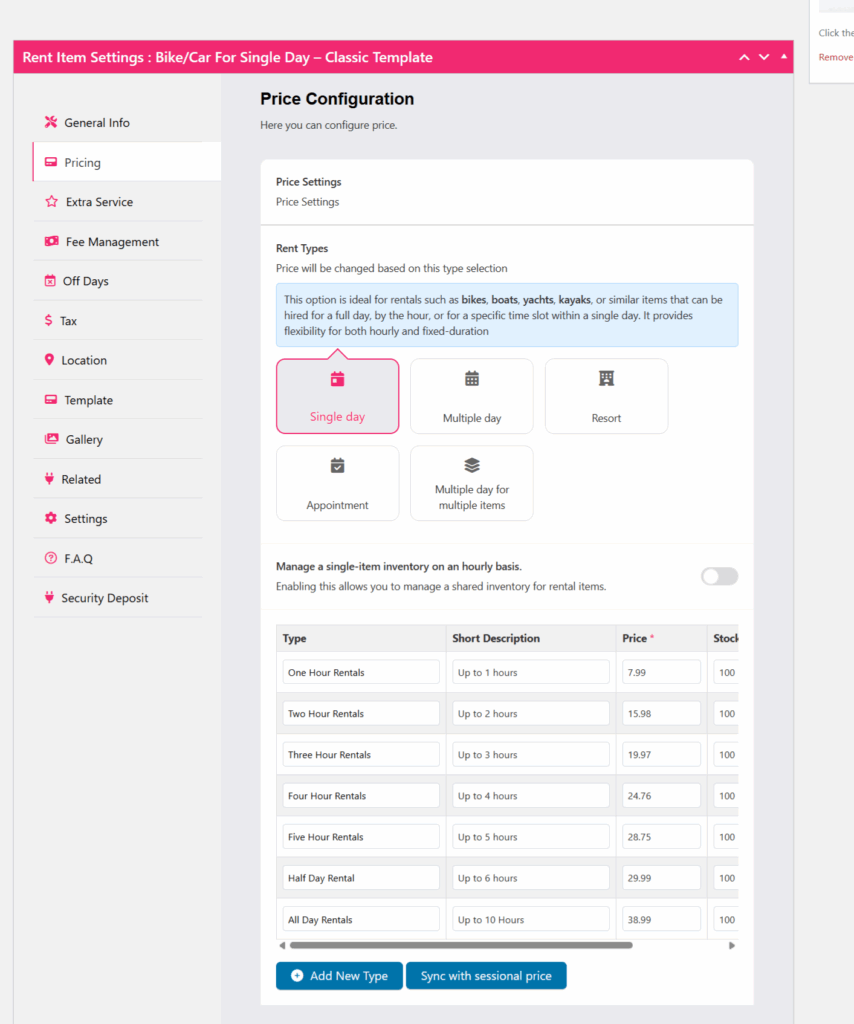 without seasonal pricing