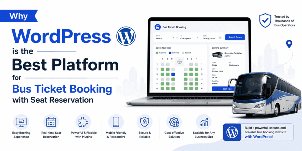 Why WordPress is the Best Platform for Bus Ticket Booking with Seat Reservation
