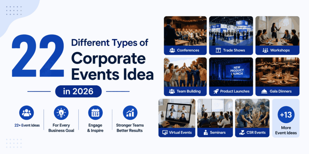 22 Different Types of Corporate Events Idea in 2026
