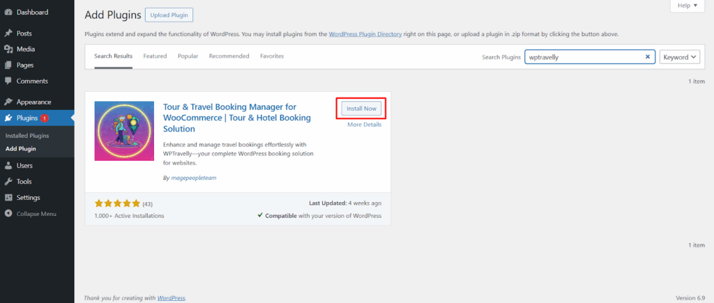search wptravelly