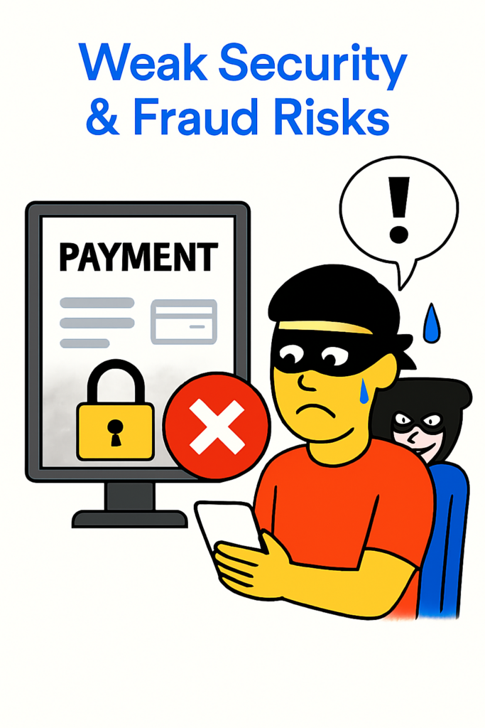 Common Mistakes in Event Booking Websites and How to Fix Them 8 Weak Security & Fraud Risks