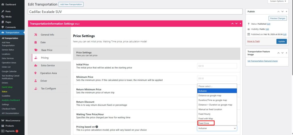How to use Single Operation Areas and Fixed Zone Pricing in eCab Taxi 6 fixed zone