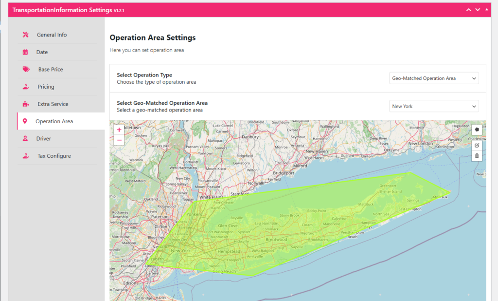 How to use Single Operation Areas and Fixed Zone Pricing in eCab Taxi 33 geo-matched operation area