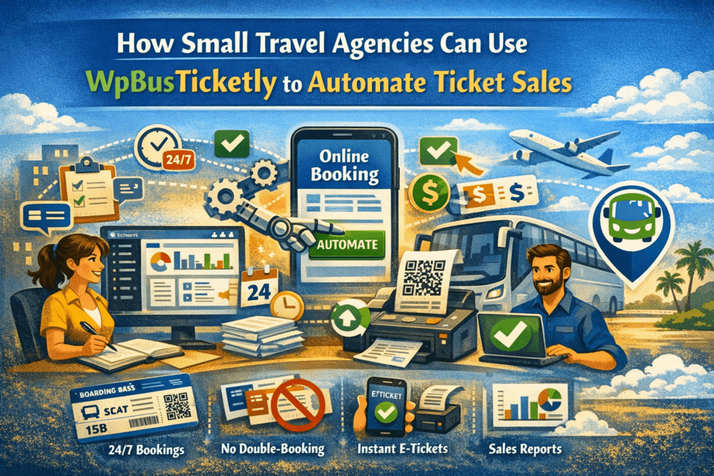 How Small Travel Agencies Can Use WpBusTicketly to Automate Ticket Sales