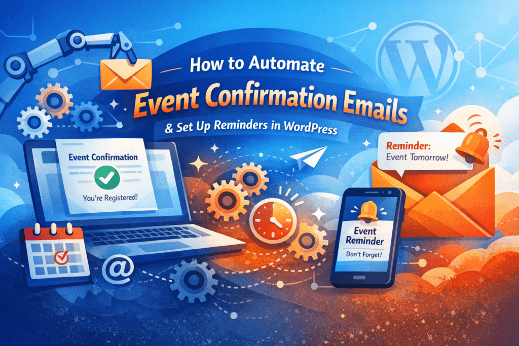How to Automate Event Confirmation Emails and setup reminder in WordPress