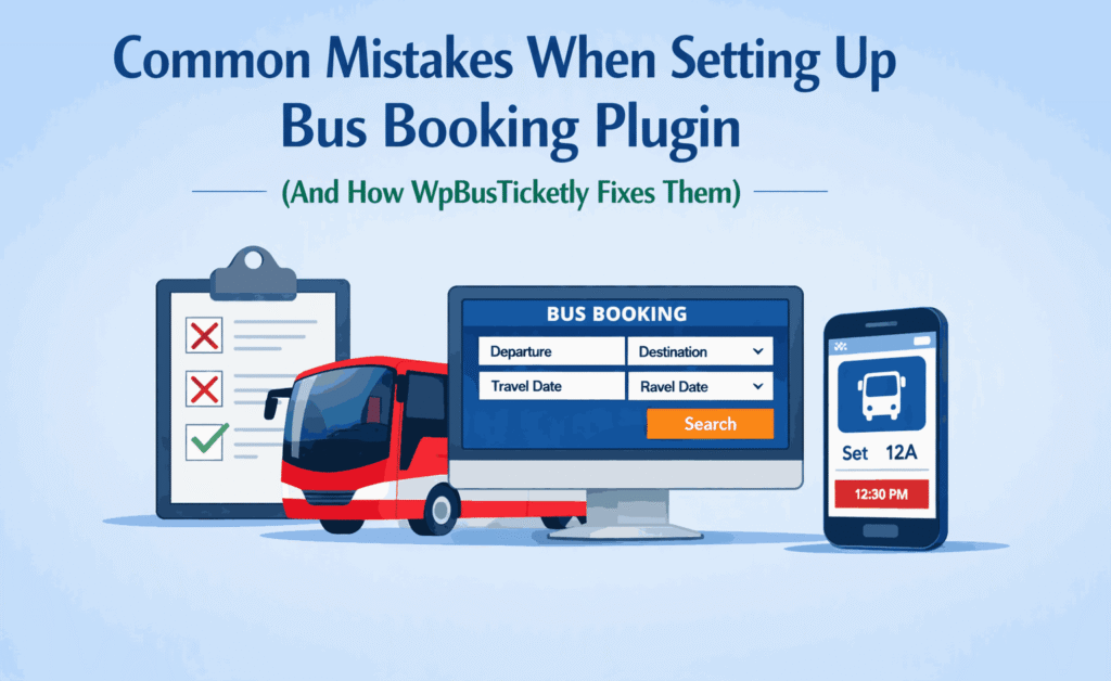 Common Mistakes When Setting Up Bus Booking Plugin