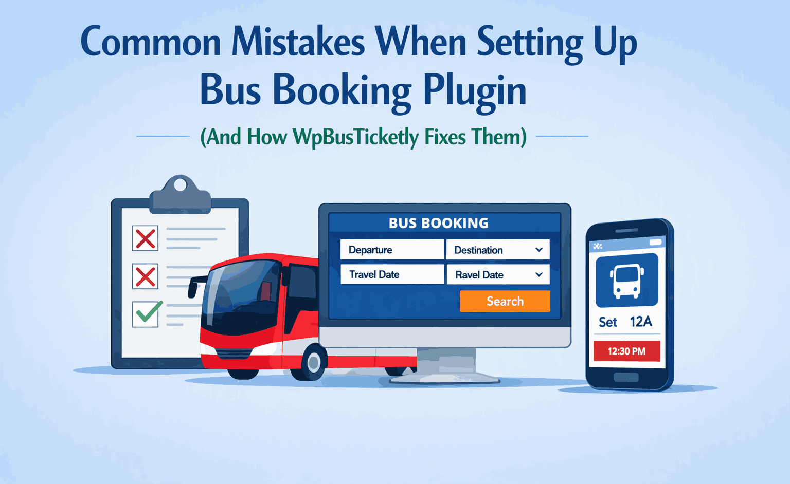 Common Mistakes When Setting Up Bus Booking Plugin