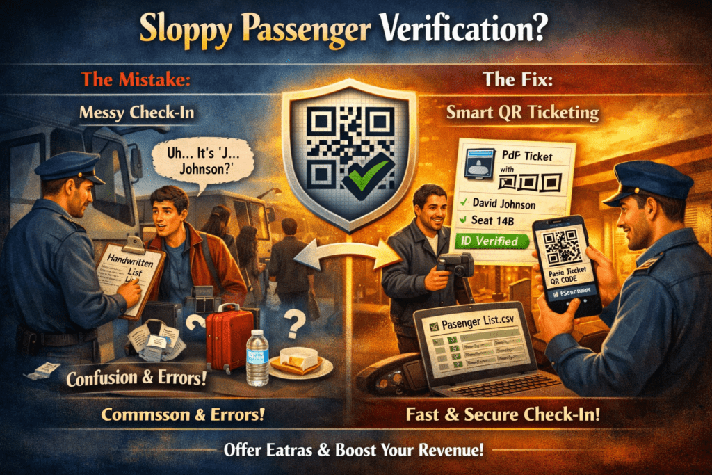 sloppy passenger verification in bus