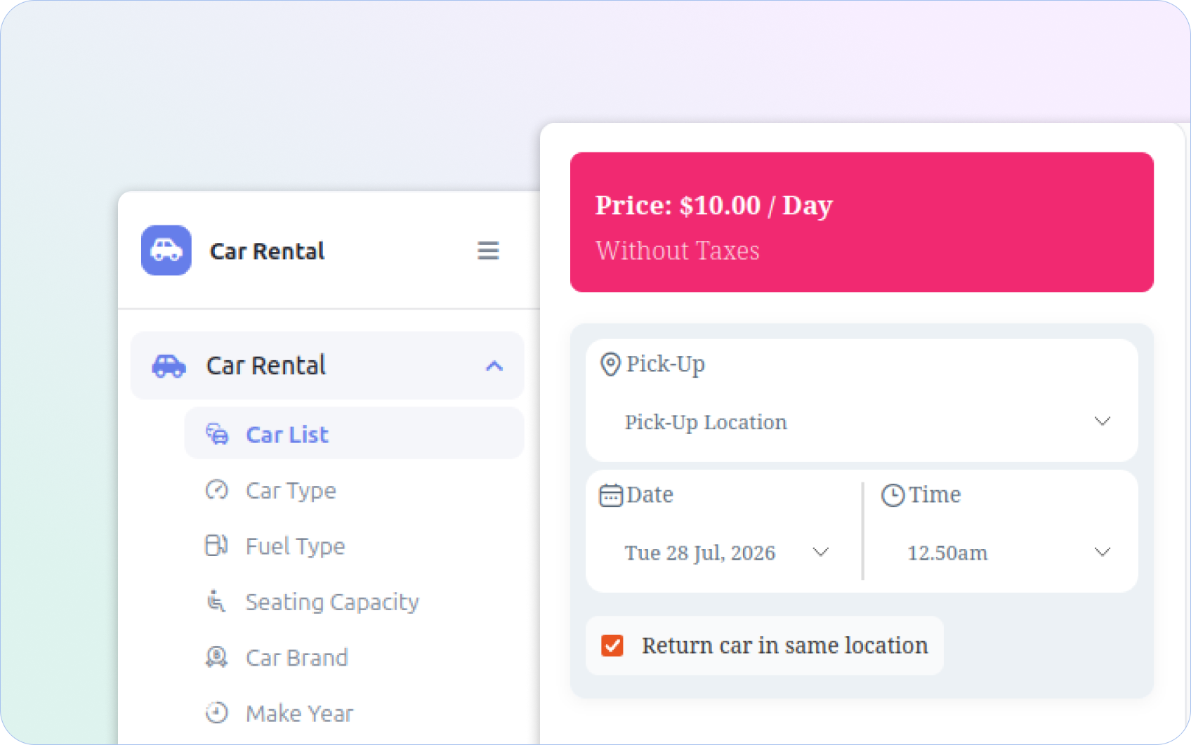 Complete Car Rental Booking Solution — WpCarRently