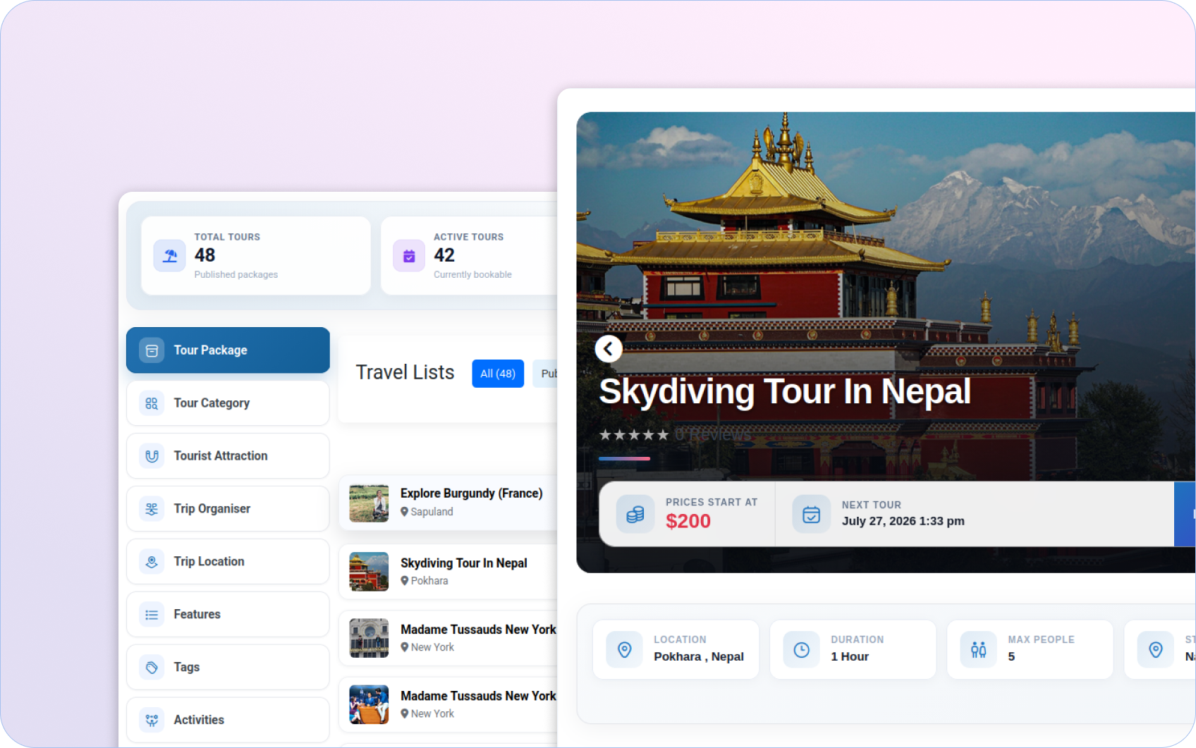 The Perfect Plugin for Travel and Tour Booking — WpTravelly